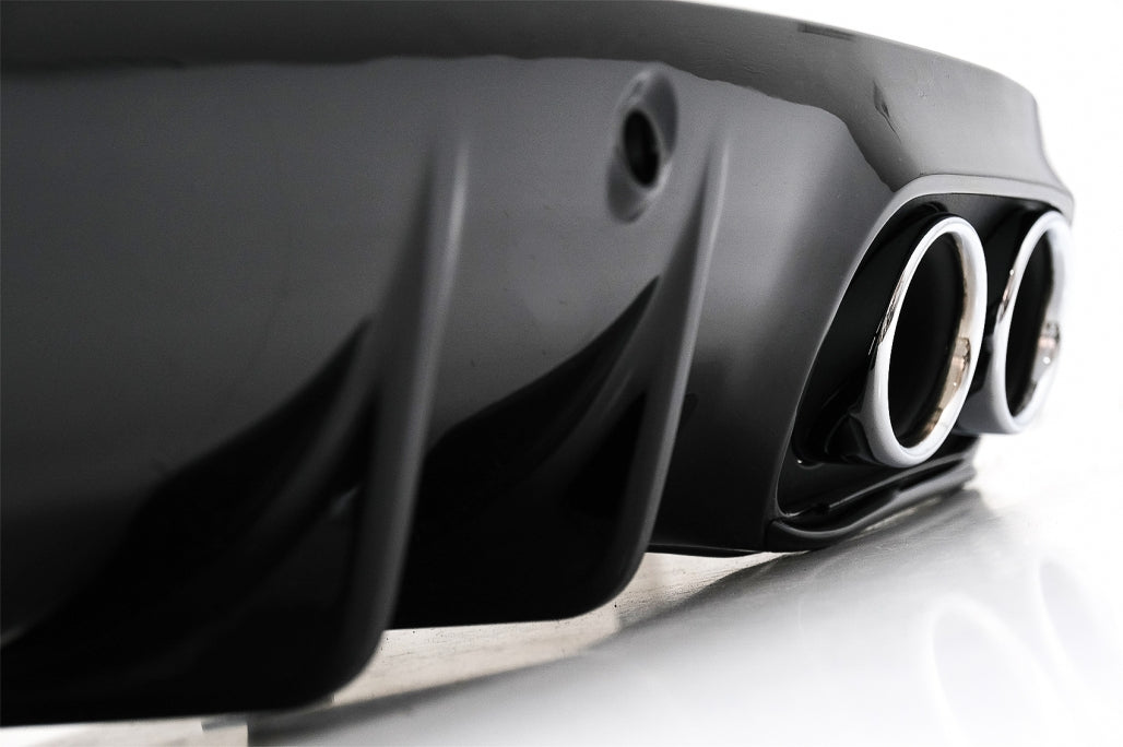 Rear Bumper+Diffuser Fit For Mercedes C-Class C205 A205 2014-2019 