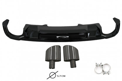 💥DIFFUSORI ADATTO PER Audi A4 B9 8W 16-18 Berlina Avant per paraurti S Line💥