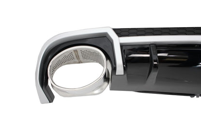 Paraurti posteriore mantovana diffusore punte di scarico adatto per Audi A4 B9