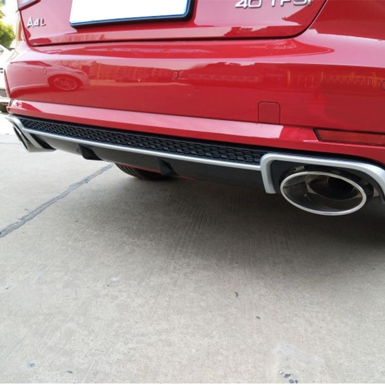 Paraurti posteriore mantovana diffusore punte di scarico adatto per Audi A4 B9