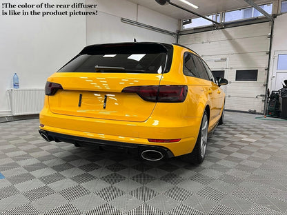 Paraurti posteriore mantovana diffusore punte di scarico adatto per Audi A4 B9