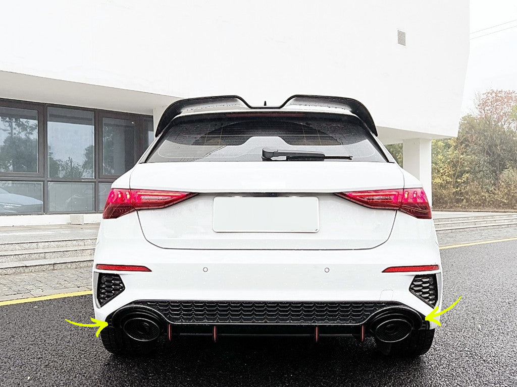 ⚡Diffusore paraurti posteriore adatto per Audi A3 8Y Hatchback S-Line S3 20⚡
