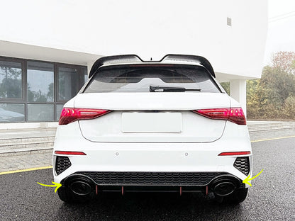 ⚡Diffusore paraurti posteriore adatto per Audi A3 8Y Hatchback S-Line S3 20⚡