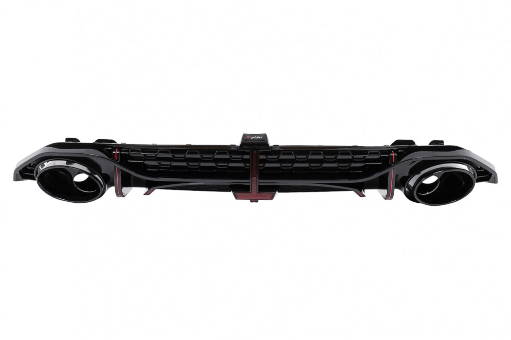 Paraurti posteriore Valance Diffusore adatto per Audi A3 8Y Berlina S-Line 2020-