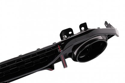 Paraurti posteriore Valance Diffusore adatto per Audi A3 8Y Berlina S-Line 2020-