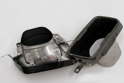 Diffusore con terminali di scarico neri adatto per BMW Serie 2 F44 Gran Coupé