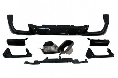 Diffusore con terminali di scarico neri adatto per BMW Serie 2 F44 Gran Coupé