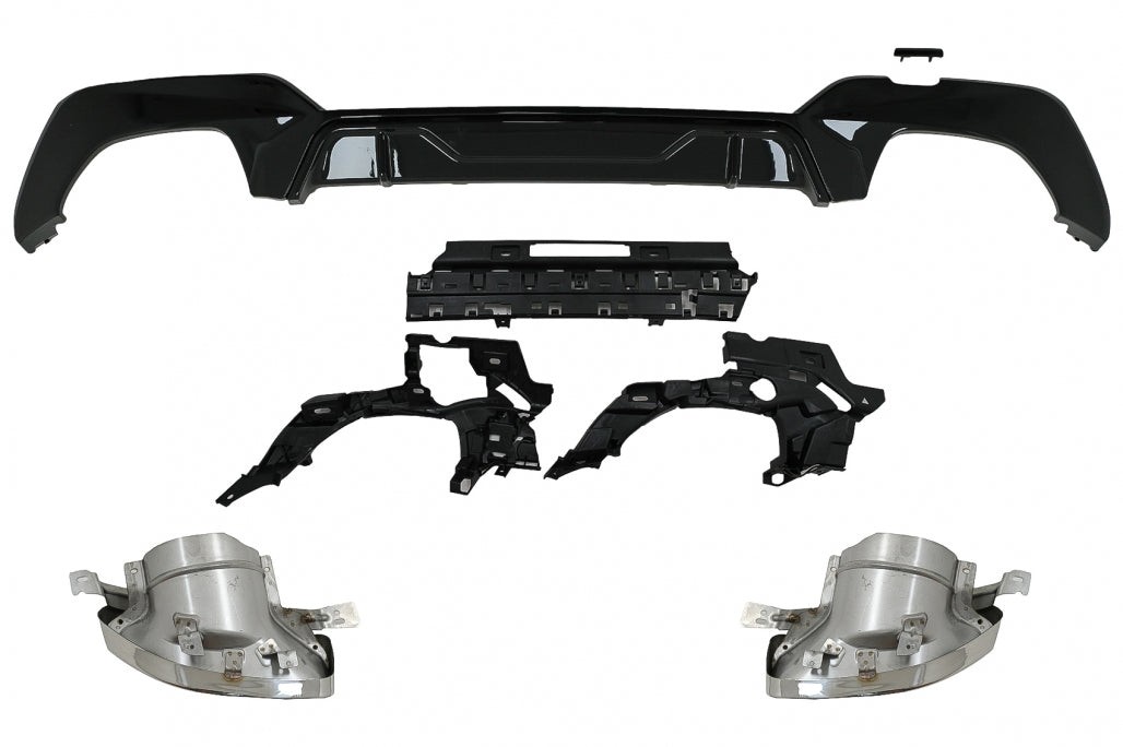 Diffusore Con Terminali di Scarico Cromati adatto per BMW Serie 3 G20 G28 Berl