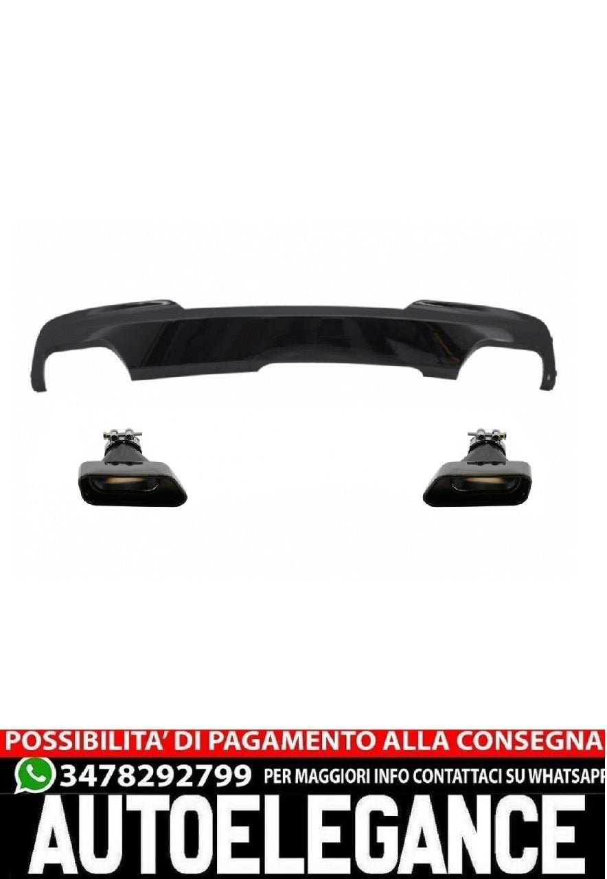 Diffusore con Terminali di Scarico adatto per BMW F10 F11 (2011-2017)
