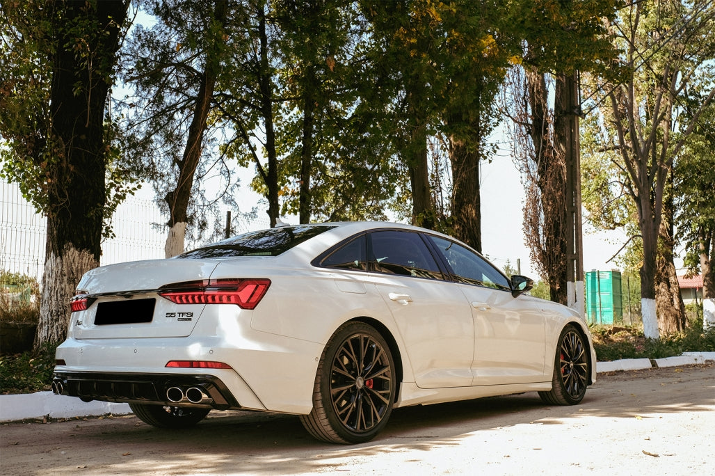 ✨Diffusore con terminali di scarico adatto per Audi A6 C8 4K Avant Berlina 18+✨