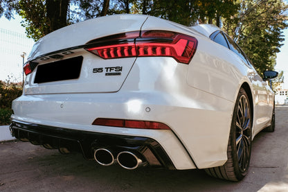 ✨Diffusore con terminali di scarico adatto per Audi A6 C8 4K Avant Berlina 18+✨