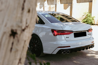 ✨Diffusore con terminali di scarico adatto per Audi A6 C8 4K Avant Berlina 18+✨