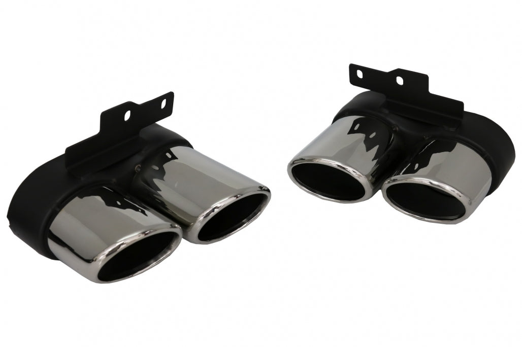 Rear Bumper Diffuser Valance with Exhaust Tips suitable for Audi A6 C8 4K