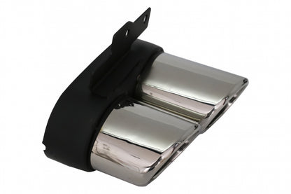 Rear Bumper Diffuser Valance with Exhaust Tips suitable for Audi A6 C8 4K