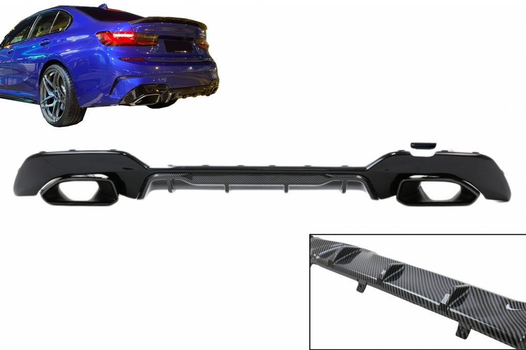 ⭐Rear bumper with exhaust tips suitable for BMW 3 Series G20 G28 ⭐ 