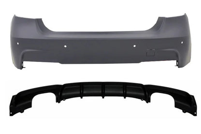 ✨PARAURTI POSTERIORE PER BMW SERIE 3 F30 BERLINA 2011+ DOPPIO LOOK M SPORT M3✨