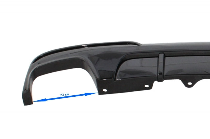 Rear BumperDual Outlet Diffuser and Exhaust Tips 5 Series F10 