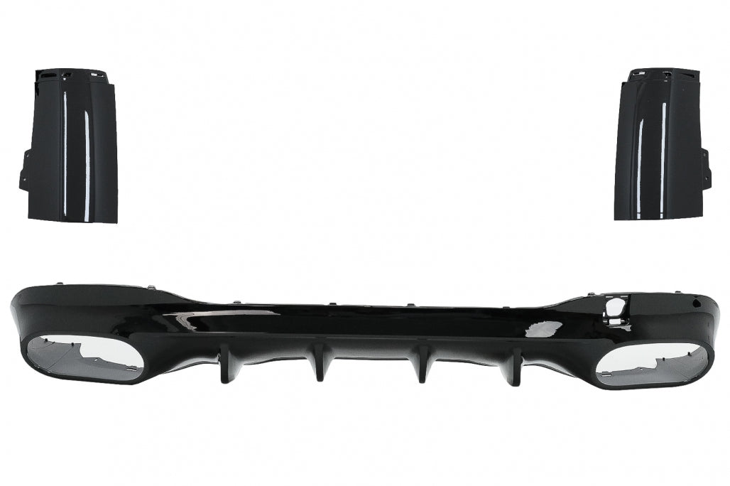 Rear Diffuser and Chrome Exhaust Tips suitable for Mercedes CLA X118 