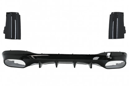 Rear Diffuser and Chrome Exhaust Tips suitable for Mercedes CLA X118 