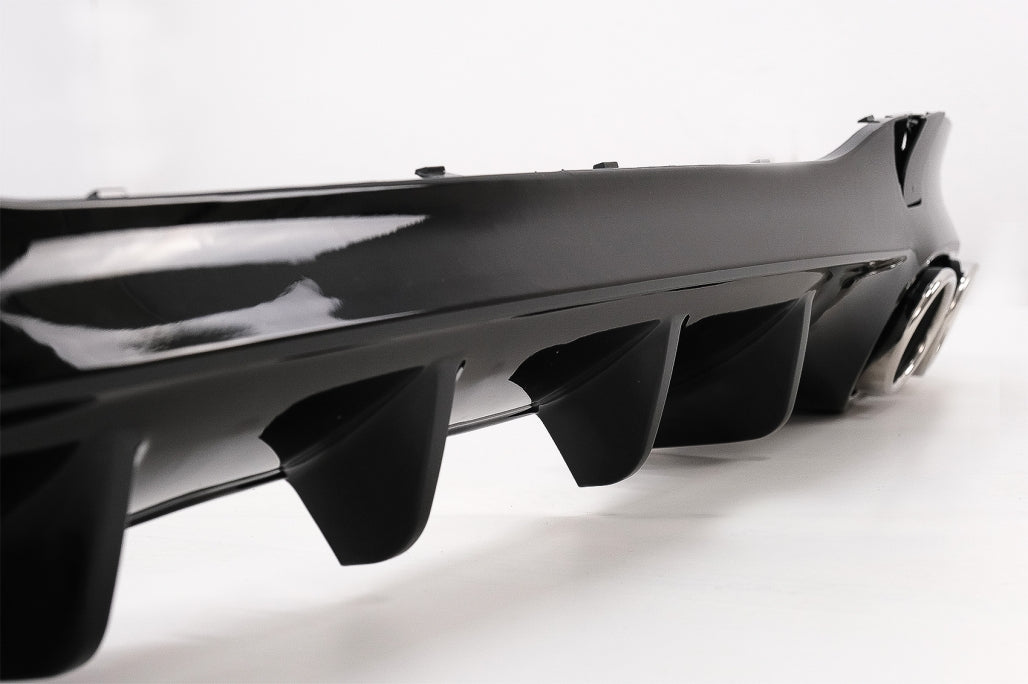 Rear Diffuser and Chrome Exhaust Tips suitable for Mercedes CLA X118 