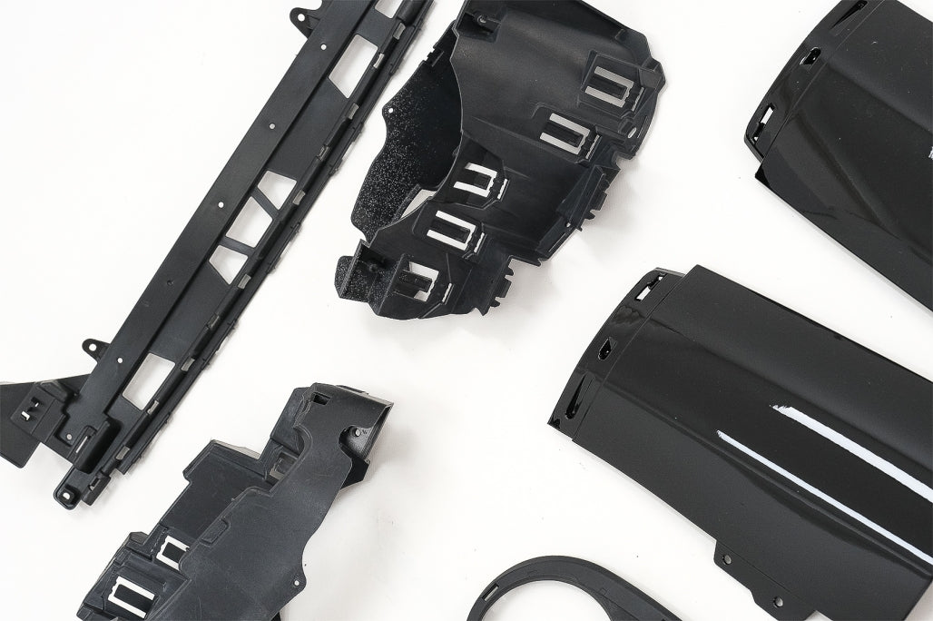 Rear Diffuser and Chrome Exhaust Tips suitable for Mercedes CLA X118 