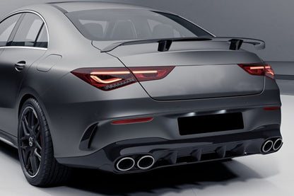 Rear Diffuser and Chrome Exhaust Tips suitable for Mercedes CLA X118 