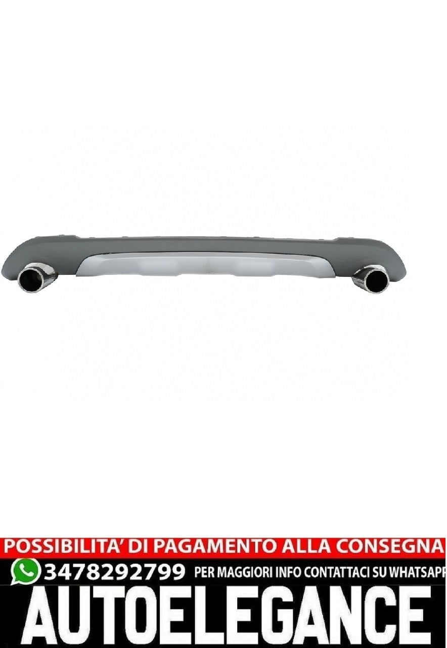 diffusore con terminale di scarico adatto per BMW X1 SUV F48 (dal 06.