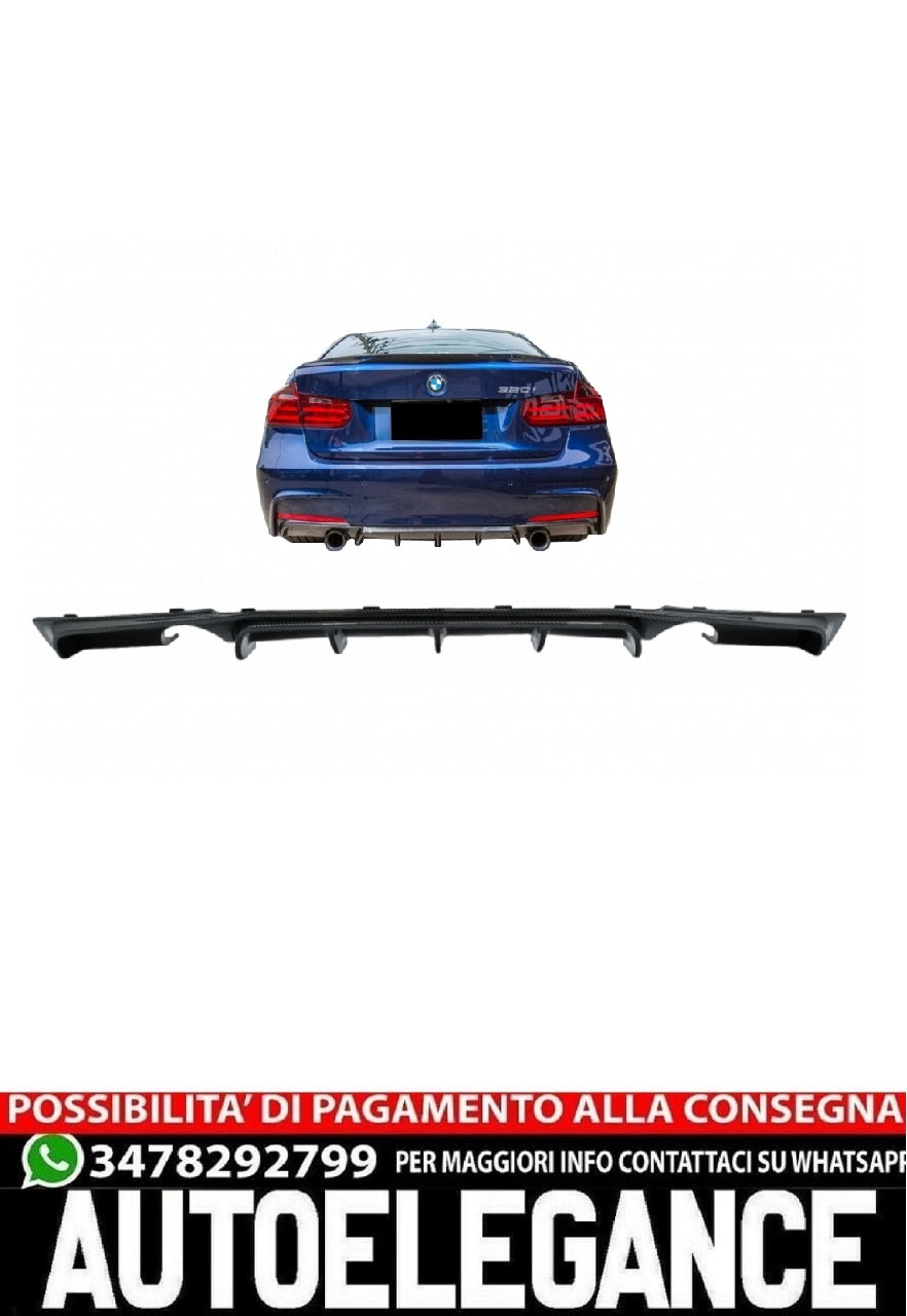 Diffusore Doppia Uscita adatto per BMW Serie 3 F30 F31 (2011-2019) M