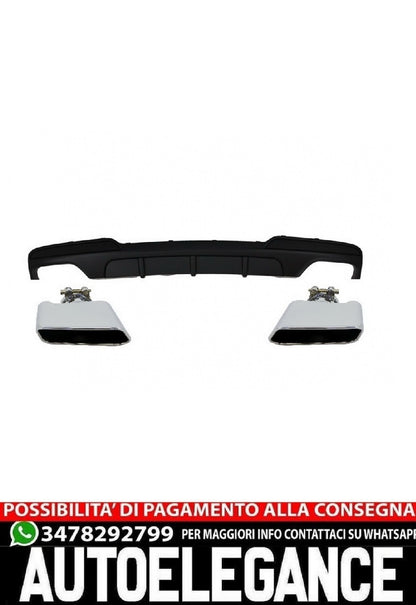 Diffusore a doppia uscita adatto per BMW F10 Serie 5 (2011-2017) M-Perfor