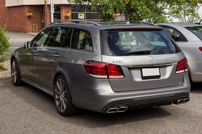 Diffusore paraurti posteriore nero per Mercedes Classe E (W212) Berlina Station Wagon Facelift (2013-2016) AMG-Line Paraurti E63 Look