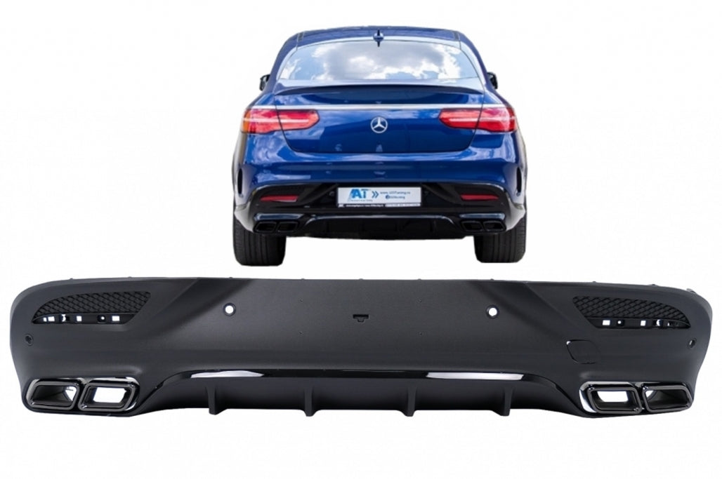 💎DIFFUSER FOR GLE C292 COUPE 2015-2018 AMG LOOK GLE63 BLACK + TERMINALS💎