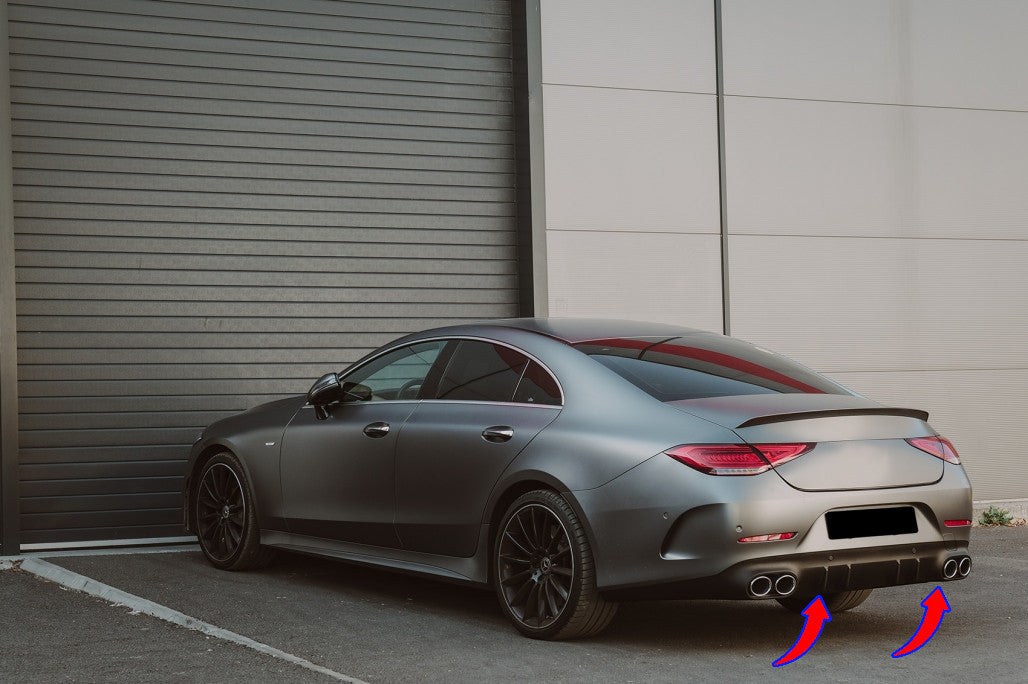 🔥Diffusore posteriore cromati adatto per Mercedes Classe CLS C257 18 CLS53 De🔥