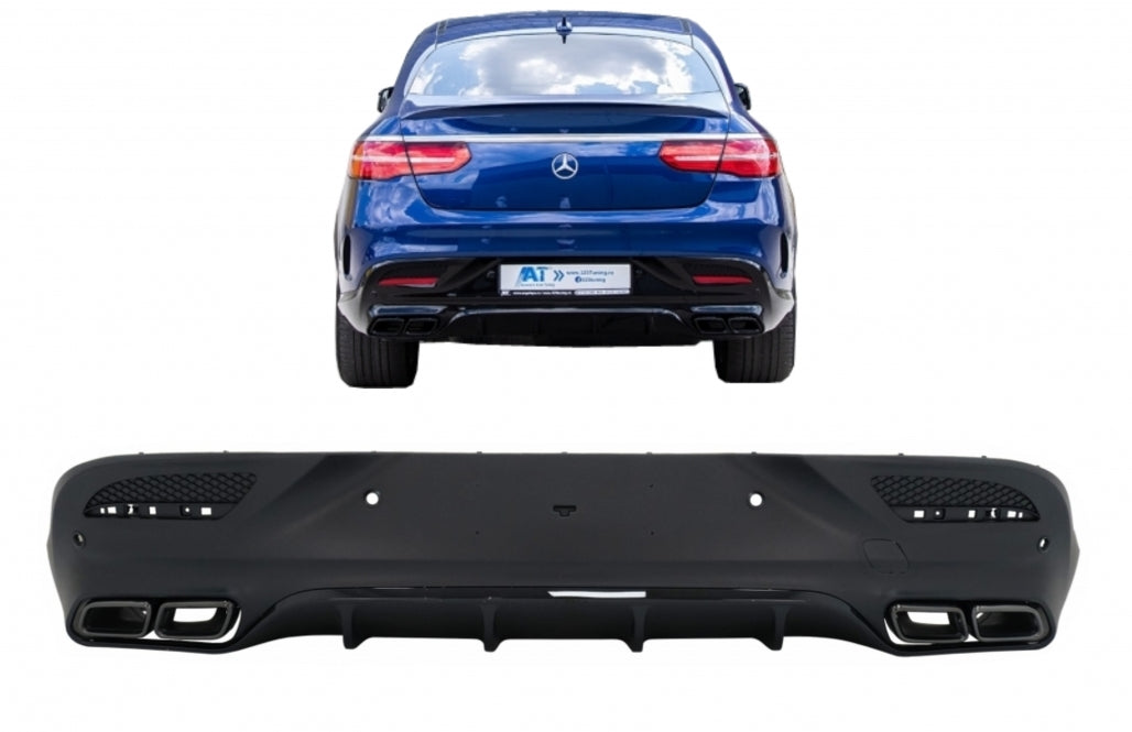Diffusore Posteriore+Terminale di Scarico per Mercedes GLE Coupe C292  2015-2019