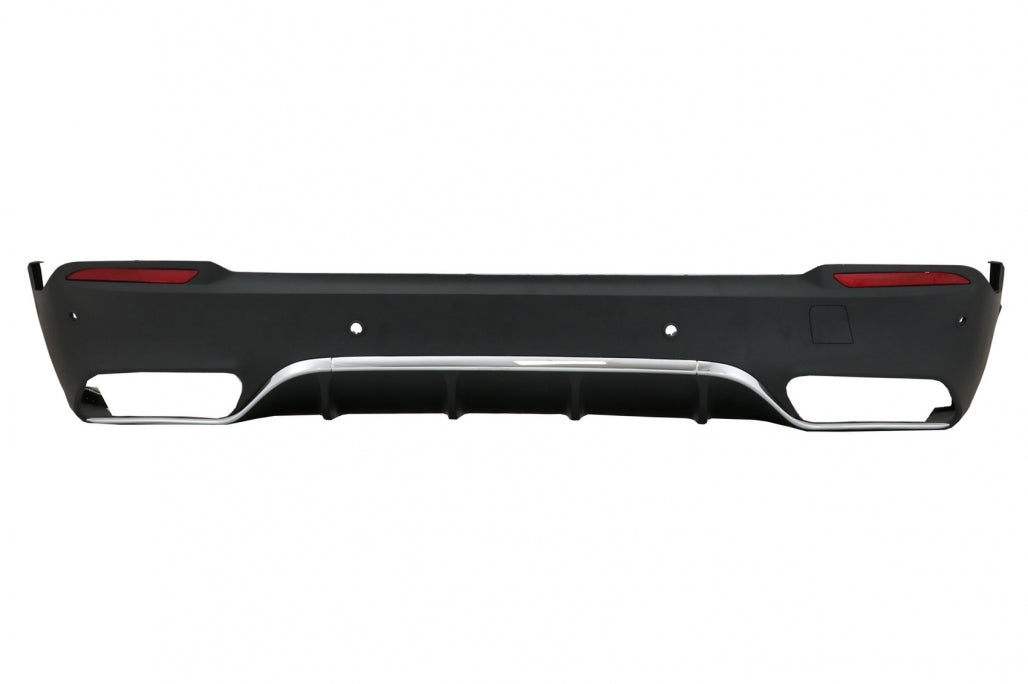 Diffusore Posteriore con Terminali di Scarico adatto per Mercedes GLC X253 SUV (2015-07.2019) equipaggiato Pacchetto Standard
