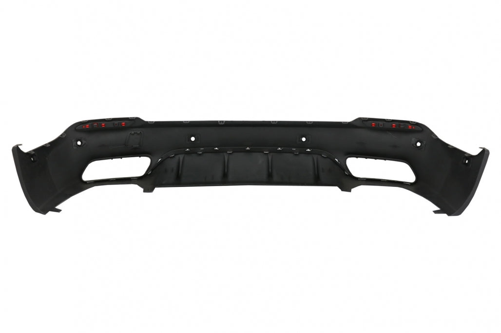 Diffusore Posteriore con Terminali di Scarico adatto per Mercedes GLC X253 SUV (2015-07.2019) equipaggiato Pacchetto Standard