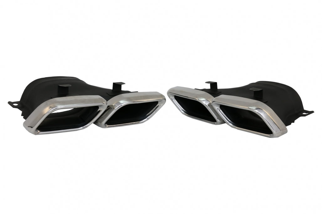 Diffusore Posteriore con Terminali di Scarico adatto per Mercedes GLC X253 SUV (2015-07.2019) equipaggiato Pacchetto Standard