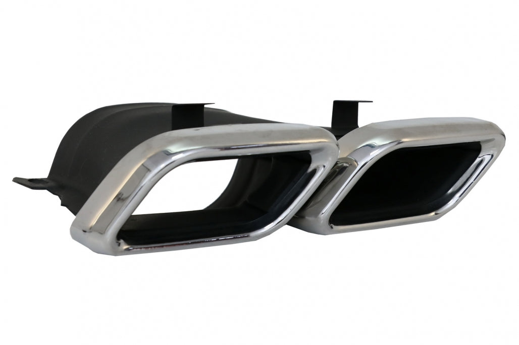 Diffusore Posteriore con Terminali di Scarico adatto per Mercedes GLC X253 SUV (2015-07.2019) equipaggiato Pacchetto Standard