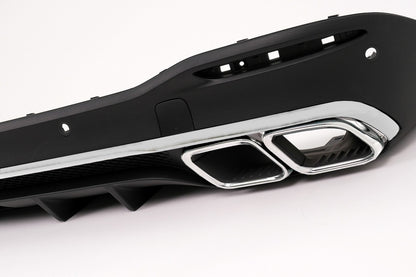 😍Diffusore Posteriore +Terminale di Scarico adatto per Mercedes GLE W167 V167