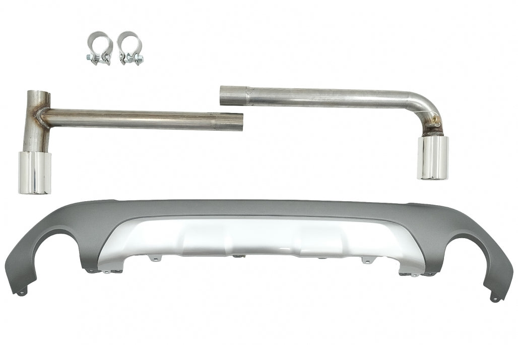 diffusore con terminale di scarico adatto per BMW X1 SUV F48 (dal 06.