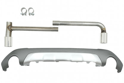 diffusore con terminale di scarico adatto per BMW X1 SUV F48 (dal 06.