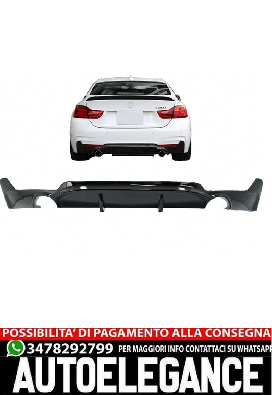 Paraurti posteriore Diffusore adatto per BMW F32 F33 F36 (2013-) Coupe Cabrio 4