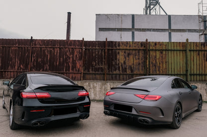 Diffusore Posteriore con Terminali di Scarico adatto per Mercedes Classe E C238 A238 AMG Sport Line Coupé Cabrio (2016-2019) E53 Night Package Design
