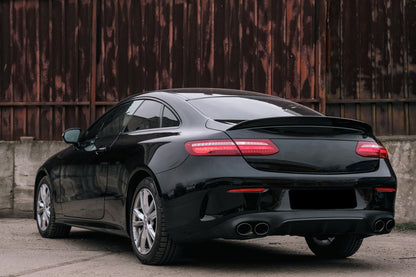 Diffusore Posteriore con Terminali di Scarico adatto per Mercedes Classe E C238 A238 AMG Sport Line Coupé Cabrio (2016-2019) E53 Night Package Design
