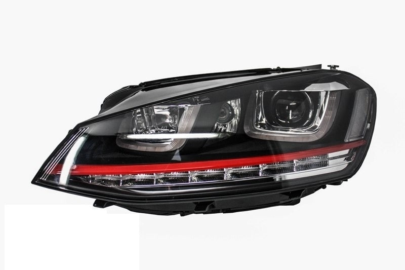 Fari RHD 3D LED DRL adatti per VW Golf 7 VII (2012-2017) RED R20 GTI Look LED Fl