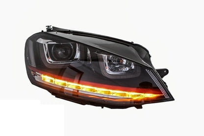 Fari RHD 3D LED DRL adatti per VW Golf 7 VII (2012-2017) RED R20 GTI Look LED Fl