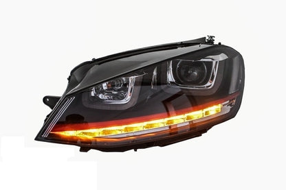 Fari RHD 3D LED DRL adatti per VW Golf 7 VII (2012-2017) RED R20 GTI Look LED Fl