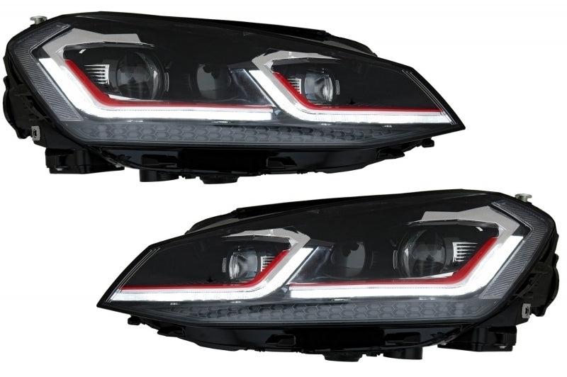 ⭐Fari LED RHD adatti per VW Golf 7 VII 12-17 Facelift G7.5 GTI Look Dynamic Tur⭐