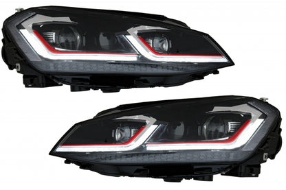 ⭐Fari LED RHD adatti per VW Golf 7 VII 12-17 Facelift G7.5 GTI Look Dynamic Tur⭐