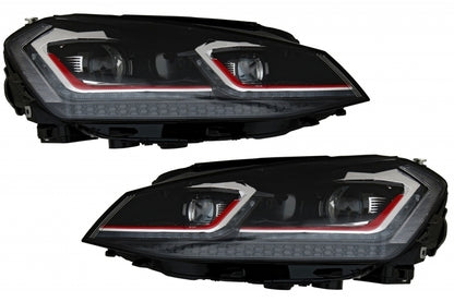 ⭐Fari LED RHD adatti per VW Golf 7 VII 12-17 Facelift G7.5 GTI Look Dynamic Tur⭐