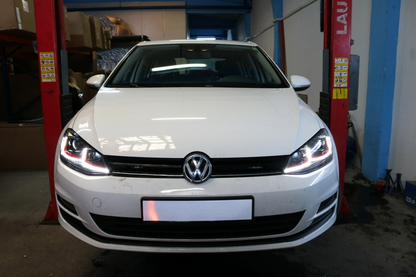 Fari a LED con guida a destra adatti per VW Golf 7 VII (2012-2017) Facelift G7.5 GTI Look Luci di svolta dinamiche sequenziali
